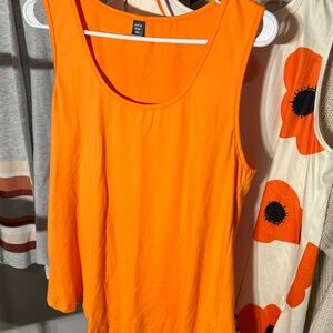 SHEIN Vibrant Orange Tank Top
